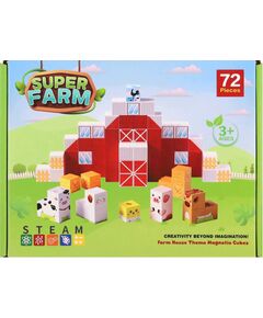 Mega Creative KLOCKI MAGNET FARMA 72EL 18X14X5 MC PUD 30 Konstruktori 