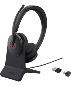 Austiņas Yealink BH74 + statīvs Black Austiņas