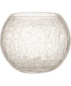 Candle holder CRACK D10xH8,5cm glass Новости, мебель, дом