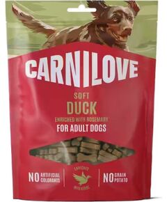CARNILOVE Soft Duck enriched with rosemary - dog treat - 200g Suņu barība