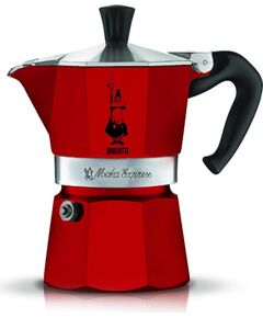 Kawiarka na 3 filiżanki Moka Express 5466 BIALETTI czerwona Чайники (со свистком)