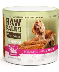 VetExpert Raw Paleo Cabanossi pork medium large 100g Suņu barība