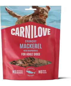 CARNILOVE Crunchy Mackerel with raspberries - dog treat - 200g Suņu barība