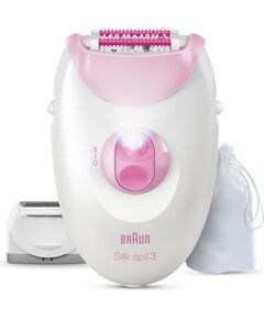 BRAUN Silk 3 SE3031.NEW epilators ar piederumiem Epilatori, bikini trimmeri, sieviešu skuvekļi