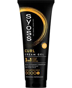 Syoss Curl Cream Gel - Gel pro kudrnaté a vlnité vlasy 250ml Духи и косметика
