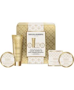 Baylis & Harding Luxury Pamper Tin ( Mandarinka & Grapefruit ) - Dárková sada péče o tělo v plechové dóze ( 4 ks ) Духи и косметика