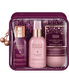 Baylis & Harding Luxury Bath & Body Care Set ( Wild Cherry & Vanilla ) - Dárková sada péče o tělo v taštičce ( 4 ks ) Jaunumi - Smaržas
