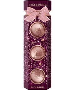 Baylis & Harding Bath Bomb Set ( Wild Cherry & Vanilla ) - Dárková sada šumivých koulí do koupele ( 3 ks ) Jaunumi - Smaržas