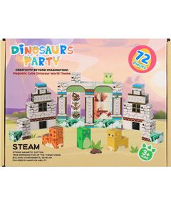 Mega Creative KLOCKI MAGNET DINO 72EL 18X14X5 MC PUD 30 Konstruktori 