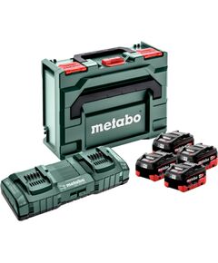 Piederumu komplekts Metabo 685135000; 18 V; 4x8 Ah + lādētājs ASC 145 Duo Аккумуляторы