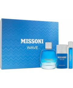 Set Missoni: Wave, Eau De Toilette, 100 ml + Wave, Eau De Toilette 10 ml + Wave, Protecting, Deodorant Stick, For Men, 75 ml Новинки Компьютерная техника