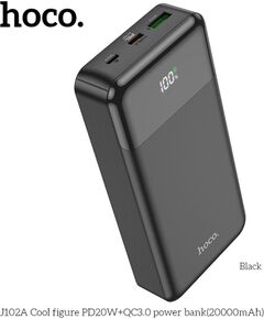 Powerbank Hoco 20000 mAh QC3.0 PD 3A 20W J102A black Power Banks