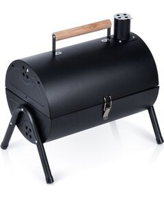 Vilde Grill węglowy stalowy z kominem podwójny ruszt przenośny 41x25x38 cm (5900670121263) Новинки Для дома и сада 