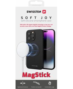 Swissten Soft Joy Magstick Case Aizmugurējais Apvalks Priekš Apple iPhone 13 Mini Neoriģinālie Maciņi