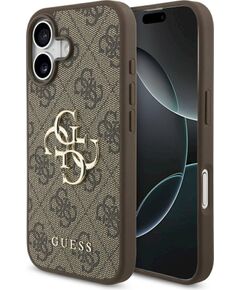 Guess 4G Big Logo Case Aizsargapvalks priekš iPhone 17 / brūns Neoriģinālie Maciņi