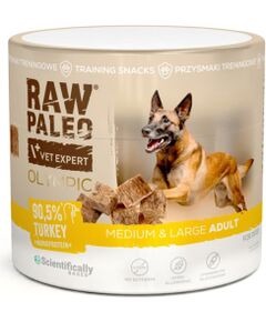 VetExpert Raw Paleo Olympic turkey medium large 90g Suņu barība