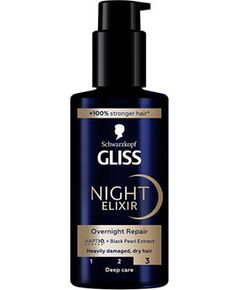 Schwarzkopf Gliss Kur Night Elixir Overnight Repair - Noční elixír 100ml Духи и косметика