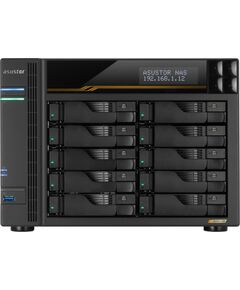 Failu serveris Asustor LOCKERSTOR 10 Gen3 AS6810T 10-bay, AMD Ryzen V3C14 Četrkodolu 2.3GHz, 16G ECC DDR5, 4x M.2 PCIe (NVMe), 2x 10 GbE, 2x 5 GbE Ārējie cietie diski HDD SSD