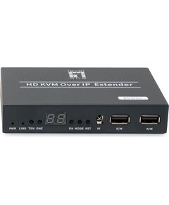Sistēmas AV signāla pārraides iekārta LevelOne HVE-6701R HDMI video sienai pār IP ar PoE raidītāju sw Adapteri