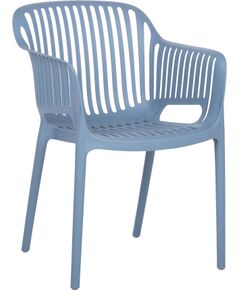 Chair POPPY blue plastic Dārza galdi