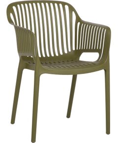 Chair POPPY green plastic Dārza galdi