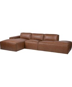 Corner sofa BURTON LC brown leather Новинки Для дома и сада 