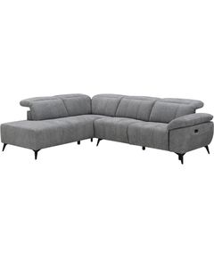 Corner sofa HAMID LC, electric recliner, grey Новинки Для дома и сада 