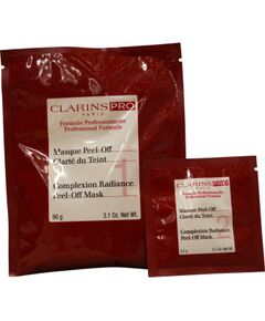 Set Clarins: Pro Complexion Radiance, Bright, Peel-Off Mask, Evening, Face, 20 pcs, 5.2 g + Pro Complexion Radiance, Bright, Peel-Off Mask, Evening, Face, 20 pcs, 90 g Ķermeņa kosmētika