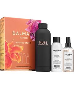 Set Balmain Professionnel: Muse Du Printemps, GWP Steel Water Bottle, Black + Balmain Professionnel, Argan Oil, Hair Leave-In Conditioner, For Hydrate/Detangle & Shine, 50 ml + Balmain Professionnel, Butane, Hair Spray, For Volume, Light Hold, 200 ml Ķermeņa kosmētika