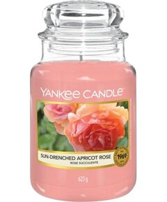 Yankee Candle, Sun-Drenched Apricot Rose, Sun Drenched Apricot, Nectarine Blossom, Scented Candle, 623 g Ароматы для дома и комнаты