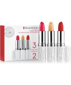 Set Elizabeth Arden: Eight Hour Cream, Tinted Moisturizer, Lip Balm, 02, Blush, SPF 15, 3.7 g + Eight Hour Cream, Lip Balm, Transparent, SPF 15, 3.7 g + Eight Hour Cream, Tinted Moisturizer, Lip Balm, 03, Berry, SPF 15, 3.7 g Косметика для тела