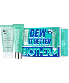 Set Biotherm: Aquasource Hyalu Plump, Moisturizing, Daily, Gel Cream, For Face, 30 ml + Biosource, Eliminates Impurities, Cleansing Foam, 50 ml Ķermeņa kosmētika