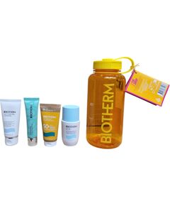 Set Biotherm: Lait Corporel, Anti-Dryness, Body Milk, 50 ml + Deo Pure, 72h Protection, Deodorant Roll-On, For Women, 75 ml + Waterlover, Anti-Aging, Sunscreen Cream, For Face, SPF 50+, 50 ml + Aquasource Hyalu Plump, Moisturizing, Daily, Gel Cream, For F Ķermeņa kosmētika
