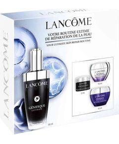 Set Lancome: Renergie HPN 300-Peptide, Anti-Aging, Daily, Cream, For Face, 15 ml + Genifique Ultimate, Repairing, Daily, Serum, For Face, 50 ml + Renergie Multi Lift, Moisturizing, Night, Cream, For Face, 15 ml + Genifique Ultimate, Revitalising, Day & Ni Ķermeņa kosmētika
