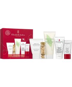 Set Elizabeth Arden: White Tea Skin Solutions, Purifying, Cleansing Cream, 50 ml + Advanced Ceramide, Nourishing & Restoring, Serum Capsules, For Face, 14 pcs + Green Tea - Honey Drops, Hydrating, Body Cream, 100 ml + Eight Hour, Intense Moisture, Day, Cr Косметика для тела