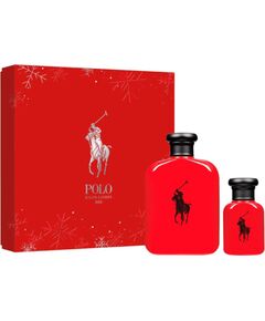 Set Ralph Lauren: Polo Red, Eau De Toilette, For Men, 125 ml + Polo Red, Eau De Toilette, For Men, 15 ml *Miniature Dāvanu komplekti