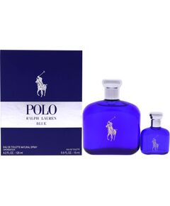 Set Ralph Lauren: Polo Blue, Eau De Toilette, For Men, 125 ml + Polo Blue, Eau De Toilette, For Men, 15 ml *Miniature Dāvanu komplekti