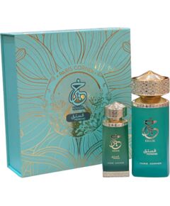 Set Paris Corner: Khair Pistachio, Eau De Parfum, Unisex, 100 ml + Khair Pistachio, Deodorant Spray, For Women, 200 ml Парфюмерные наборы