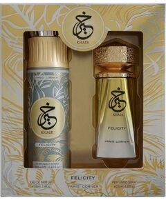 Set Paris Corner: Khair Felicity, Eau De Parfum, For Women, 100 ml + Khair Felicity, Deodorant Spray, For Women, 200 ml Парфюмерные наборы