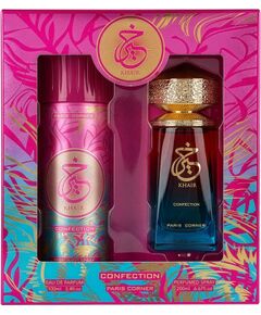 Set Paris Corner: Khair Confection, Eau De Parfum, Unisex, 100 ml + Khair Confection, Deodorant Spray, For Women, 200 ml Парфюмерные наборы