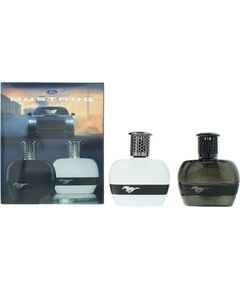 Set Ford: Mustang White, Eau De Toilette, For Men, 50 ml + Mustang Black, Eau De Toilette, For Men, 50 ml Dāvanu komplekti