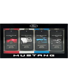 Set Ford: Mustang Red, Eau De Toilette, For Men, 20 ml + Mustang White, Eau De Toilette, For Men, 20 ml + Mustang Blue, Eau De Toilette, For Men, 20 ml + Mustang Black, Eau De Toilette, For Men, 20 ml Dāvanu komplekti