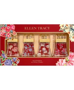 Set Ellen Tracy: Sensational, Eau De Parfum, For Women, 15 ml + Brilliant, Eau De Parfum, For Women, 15 ml + Dazzling, Eau De Parfum, For Women, 15 ml + Dynamic, Eau De Parfum, For Women, 15 ml Dāvanu komplekti