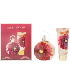 Set Ellen Tracy: Dream Florals Red Dahlia, Eau De Parfum, For Women, 100 ml + Dream Florals Red Dahlia, Moisturizes, Body Lotion, Body, 100 ml Dāvanu komplekti