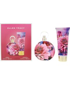 Set Ellen Tracy: Dream Florals Pink Daisy, Hydrating, Body Lotion, 100 ml + Dream Florals Pink Daisy, Eau De Parfum, For Women, 100 ml Dāvanu komplekti
