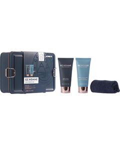 Set The Luxury Bathing Company: GC Homme, Citrus & Aromatic, Shower Gel & Shampoo 2-In-1, 100 ml + GC Homme, Relaxes & Relieves Tension, Body Wash, 100 ml + GC Homme, Salon Textile Towel, Dark Blue Dāvanu komplekti