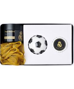 Set Real Madrid: Real Madrid, Soap Bar + Real Madrid, Body Sponge + Real Madrid, Hair Styling Wax, 100 g + Real Madrid, Bath Bomb + Real Madrid, Metal Cup Holder Ķermeņa kosmētika