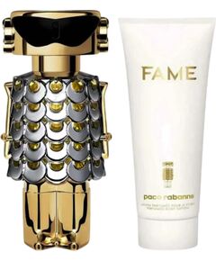 Set Paco Rabanne: Fame, Eau De Parfum, For Women, 80 ml + Fame, Hydrating, Body Lotion, 100 ml Dāvanu komplekti