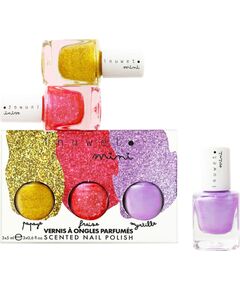 Set Inuwet: Papaye, Nail Polish, 5 ml *Miniature + Fraise, Nail Polish, 5 ml *Miniature + Myrtille, Nail Polish, 5 ml *Miniature Dāvanu komplekti