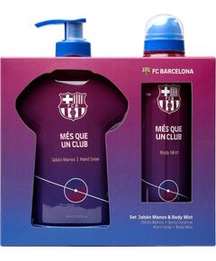 Set FC Barcelona: FC Barcelona, Liquid Soap, For Hands, 400 ml + FC Barcelona, Scented Spray, For Men, 180 ml Ķermeņa kosmētika
